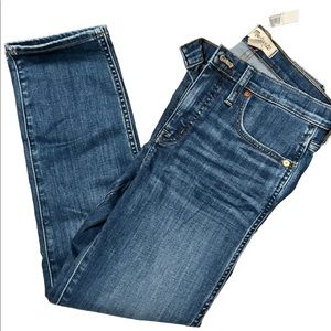 Madewell Mid Rise Stovepipe Jeans NWT size 28